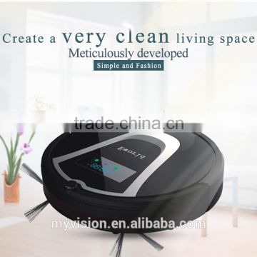 2015 High-end Multifunctional Robot Vacuum Cleaner M884 with road sweeper brushes