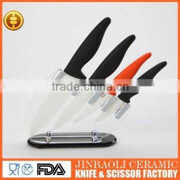 black ABS + TPR handle with knife block chef knife set