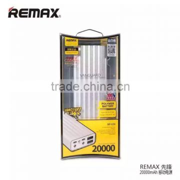 Remax Dual USB Ports Power Bank For Mobile Phone Vanguard Series 20000mAh LED Light Battery Power Bank For Mobile Phone TB-0350