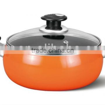 Aluminum Non-stick Ceramic Orange stock pot Casserole Mini pot