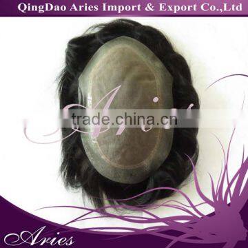 8 inch x 10 inch swiss lace 5 A grade hair men's toupee with wholesale price