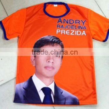 promotion colored polyester t-shirt election campaign t-shirt