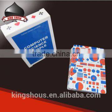 Paper plastic custom plastic coated playing cards for wholesale