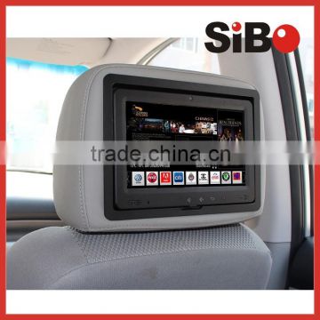 Car/Taxi Headrest LCD Touch Screen Advertising Player with 3G WIFI