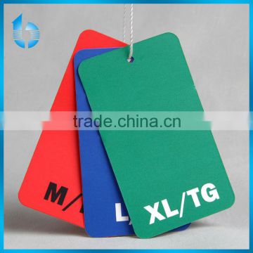 colorful paper hangtag for double-duty dress
