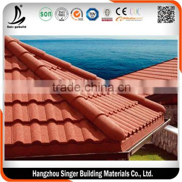SGB Durable 50 Years Stone Coated Metal Roof Tiles In Uganda