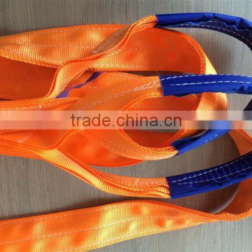 50T heavy-lift Polyester webbing sling with eye hook for lifting cargo                        
                                                Quality Choice