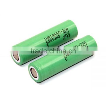 18650 Samsung 25R 2500mAh Li-ion High Drain Samsung 18650 25R 2500mah 20A dIcharge Battery Cell