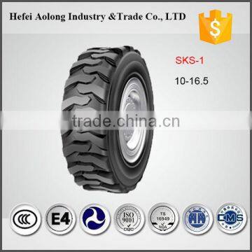 SKS-1 Industrial Tire High Quality 10-16.5 12-16.5 Skidsteer Tire