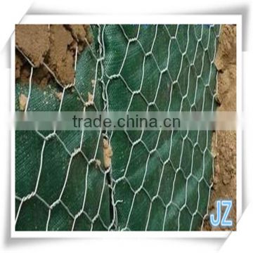 hexagonal wire net used as stone cage