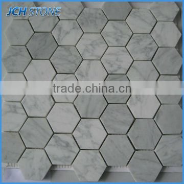 Top quality hexagon grey stone china mosaic
