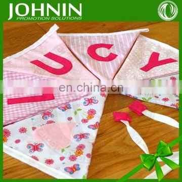 Short Delivery DIY Small Cute Design Party Baby Bunting Flags