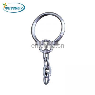 Cheap metal keychain rings with chain links KC18 for wholesale