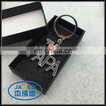 hot sale cheap custom personality words 3d keychain