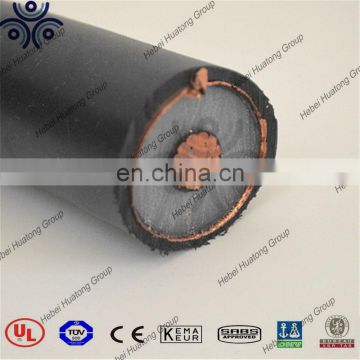 ICEA S-93-639 standard MV 1*50 mm2 compact copper conductor 100% insulation level power cable PVC sheath cable for sale