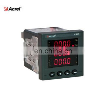 LED AMC72-E4/KC 3 phase programmable panel energy meter with rs485