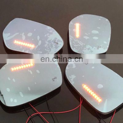 Panoramic rear view blue mirror glass Led turn signal Heating blind spot monitor for Ford Ecosport 2013,2pcs