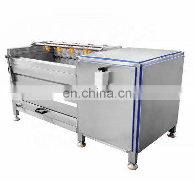 fruit and vegetable washing peeling machinery french fries washing peeling cutting machine