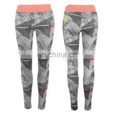 Workout Custom New Design Sublimation Print Leggings For Ladies / New Fashionable Slim Fit Women Leggings