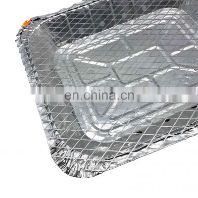 Whole sale mini promotional portable stainless steel bbq grill crimped wire mesh