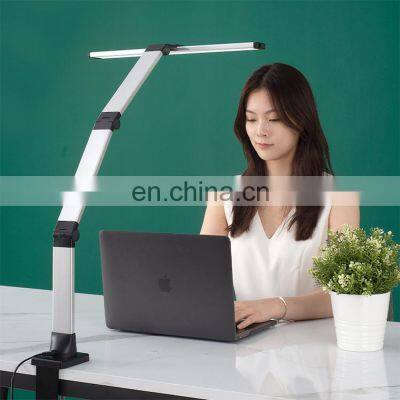 Swing Arm 15w Eye-Caring Lamp with Memory Function for Home Office Work Study Reading LED Desk Lamp with Fast USB Charger