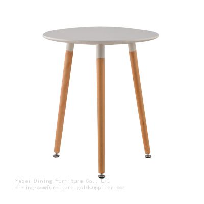 MDF tabletop and wood leg Round Coffee Table DT-M02