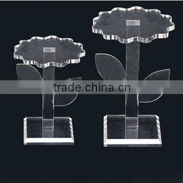 laser cutting clear Acrylic stand &flowers hape /craft ornament/decoration