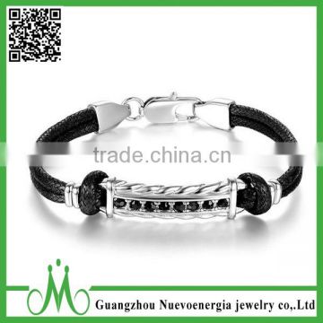 Men silicone bracelets with charm in China market