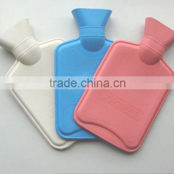 BS white pink blue natural rubber hot water bottle 800ml