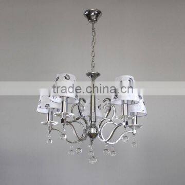 zhongshan E14 crystal fabric round lampshade pendant lamp L1216