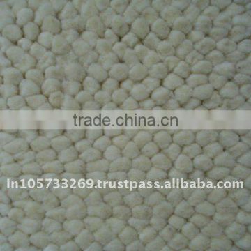 10796-837 Ivory Shaggy Wool Carpet
