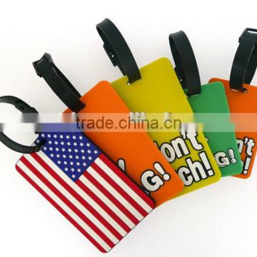 promotional cheap soft pvc luggage tag