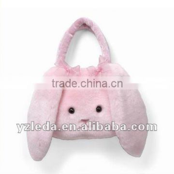 Plush Cute Bunny Pink Hand Bag Toy