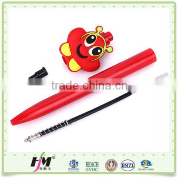 Competitive price multi color soft pvc cartoon pen
