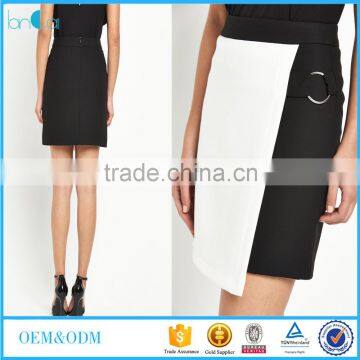 2016 Fancy ladies formal working wear short wrap skirt