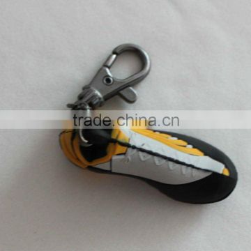 3D High Quality Cheap Shoes Shaped Silicone Key Chain
