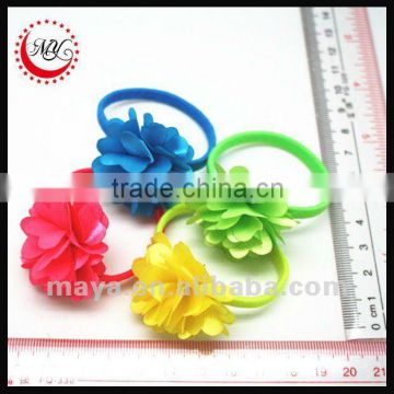 Fashion flower scrunchie flower elastic band                        
                                                Quality Choice