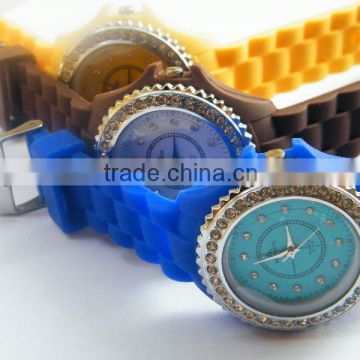 silicone rubber band jelly watch jelly