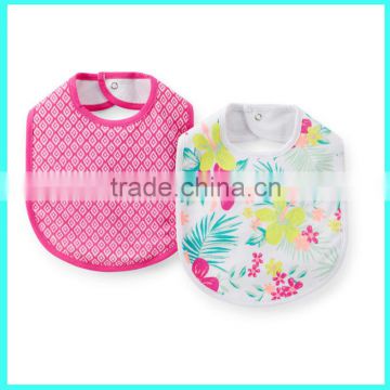 2015 High quality new design snap up bib for girl