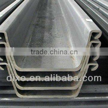 u type hot rolled steel sheet pile 400*125