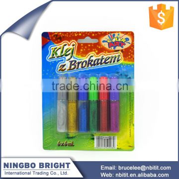 Trustworthy china supplier 6pk Glitter Glue Pens