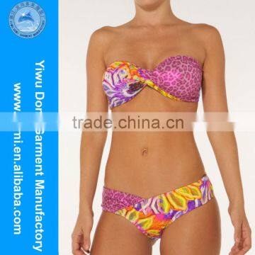 Yiwu Domi shiny twist bandeau hot sexy girl photo bikini/hot sexy photoes com/hot pakistani girl photo