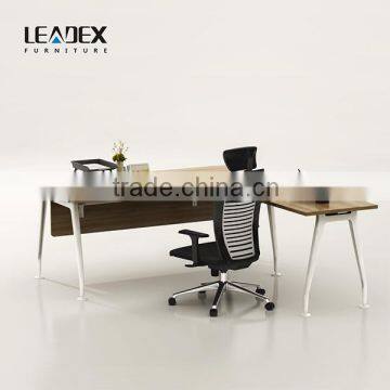 latest design freestanding office working desk with returned desk