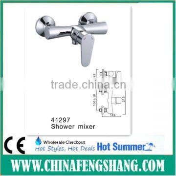 Exposed wall mounted bathroom sanitary ware shower faucet