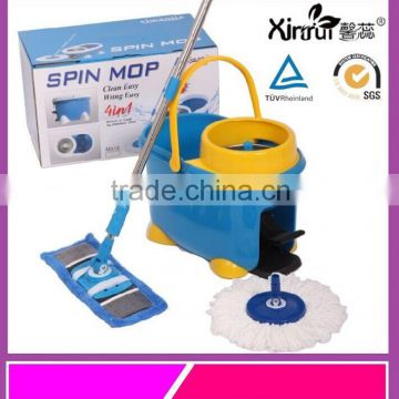 360 degree easy swivel magic spin mop pole with bucket