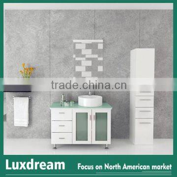 wholesale Solid wood bathroom furniture vanity for North American
