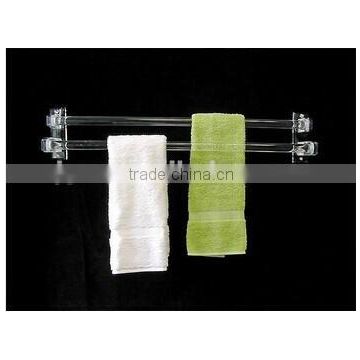 Stylish fashionable lucite towel rack