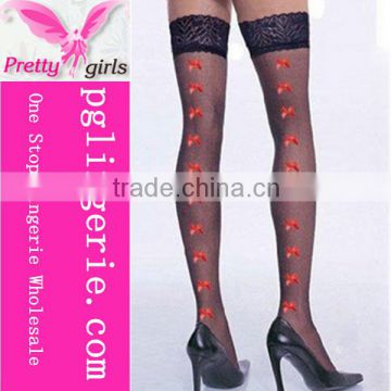 Women stocking flowers designs ladies sheer thigh high stockings body stocking M1531