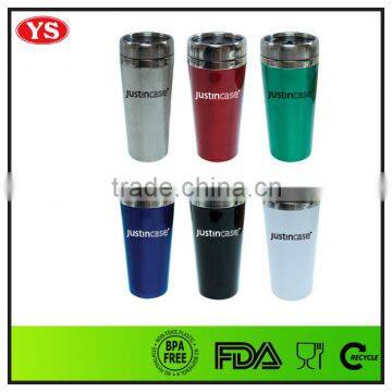 16oz insulated double walled plastic thermo cup