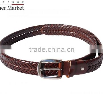 Leather braided belt italian belts genuine leather florence leather fashion